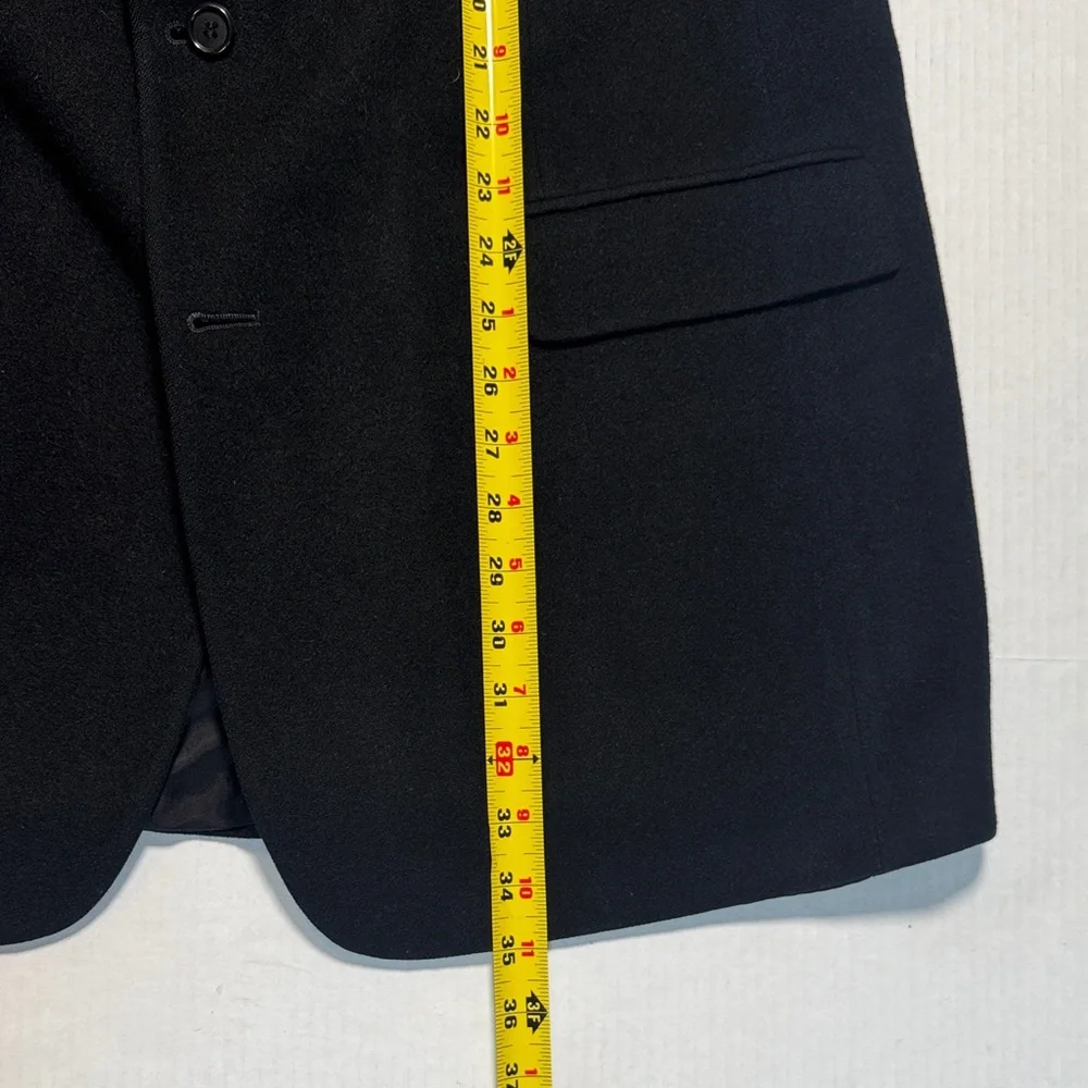 BROOKS BROTHERS Men's Vintage 100% Camel Hair Black Blazer Jacket Size‎ 44 Long